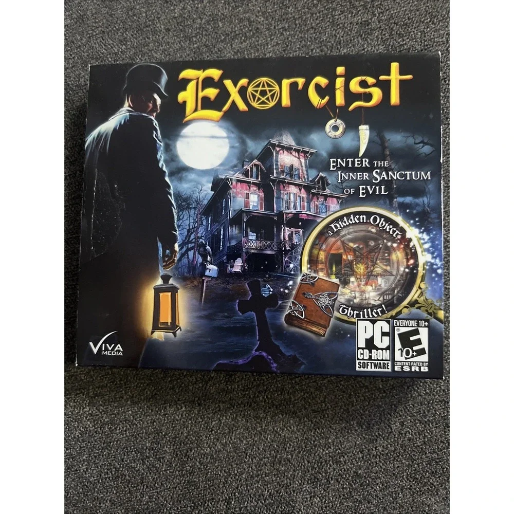 Viva Media Exorcist PC Game Software Everyone 10+ Black Hidden Object Thriller